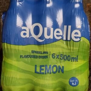 Aquelle Lemon flavoured sparkling water 500ml