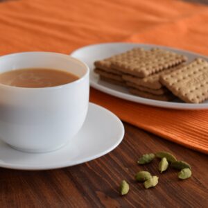 Tea with milk and sugar